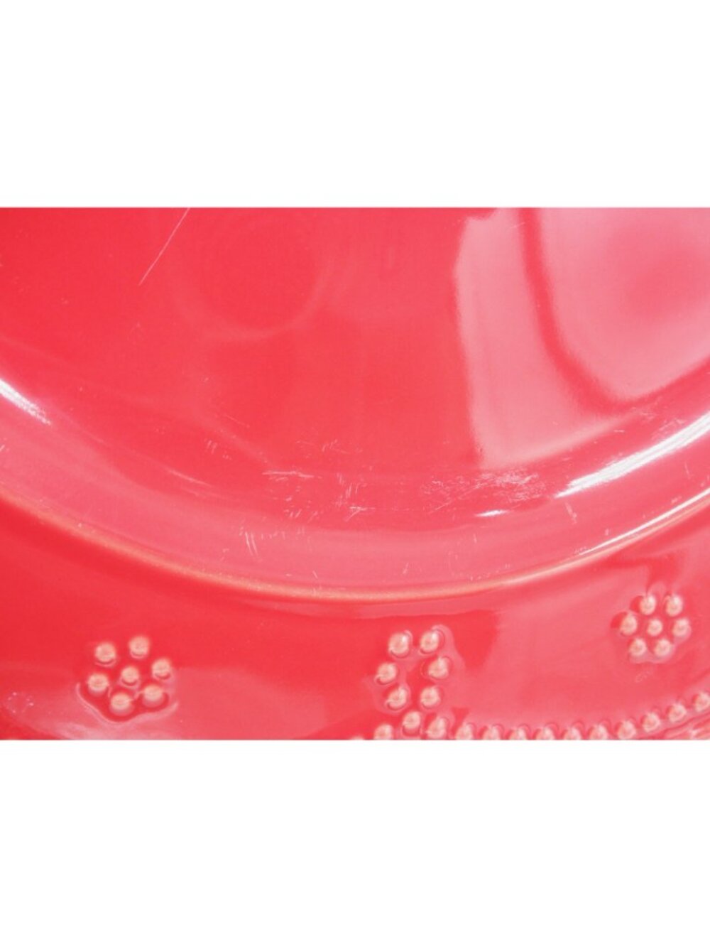 Food Network Fontinella Red Dinner Plate Set of 5 Pattern Code: FOWFONTR - Picture 7 of 10